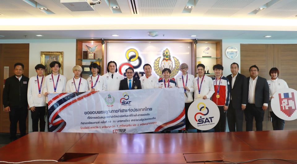 ทัพนักกีฬา E Sports เข้าขอบคุณ ผู้ว่าการ กกท. ที่สนับสนุนในการเข้าแข่งขันกีฬาเอเชียนเกมส์ ครั้งที่ 19 – ข่าวกีฬา